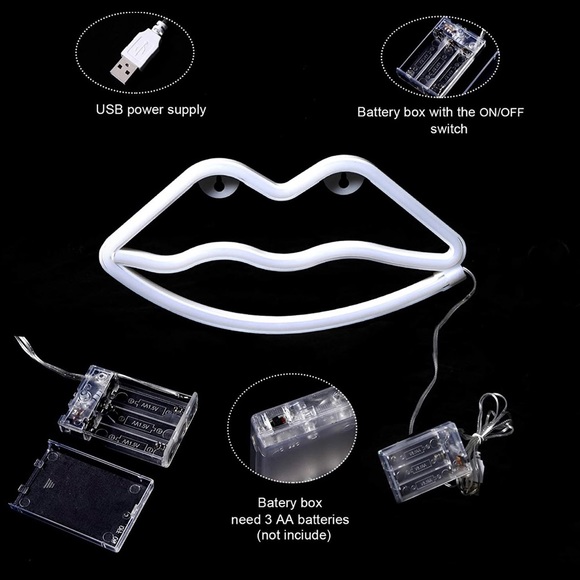 Neon lips lights - Picture 3 of 3